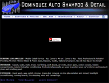 Tablet Screenshot of dominguezautoshampoo.com